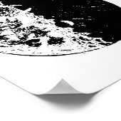 Moon Phases Astronomy Space Art-illustraties Poster (Hoek)