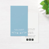 Moon Phases Blue Earring Sieraden Display Kaarten Visitekaartje (Bureau)