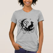 Moon Phases Cat T-shirt (Voorkant)