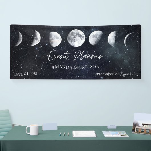 Moon Phases Celestial Event Planner Banner (Beurs)