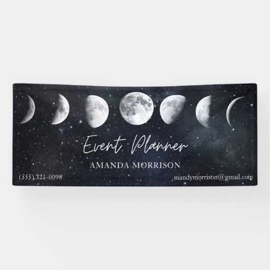 Moon Phases Celestial Event Planner Banner (Horizontaal)