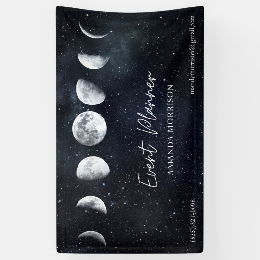 Moon Phases Celestial Event Planner Spandoek (Verticaal)