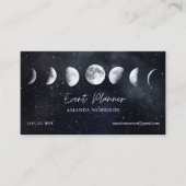 Moon Phases Celestial Event Planner Visitekaartje (Voorkant)