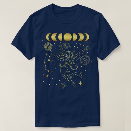 Moon Phases Cottcore Fairycore Celestial Aesthe T-shirt (Design voorkant)