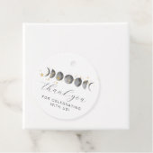 Moon Phases Gold Stars Bedankjes Labels (In situ)