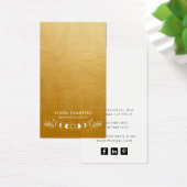 Moon Phases Gouden Oorbel Sieraden Display Kaarten Visitekaartje (Bureau)