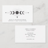 Moon Phases Healing Practitioner Visitekaartje (Voorkant / Achterkant)