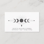Moon Phases Healing Practitioner Visitekaartje (Voorkant)