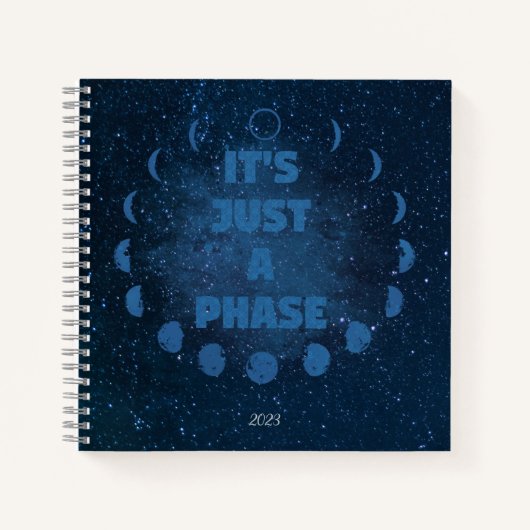 Moon Phases Journal en Sketchbook Notitieboek (Voorkant)