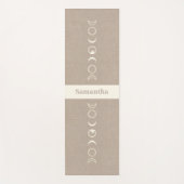 Moon Phases Microprint Boho Spiritual Yogamat (Voorkant)