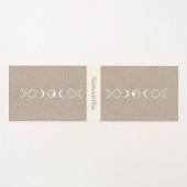 Moon Phases Microprint Boho Spiritual Yogamat (Voorkant (horizontaal))