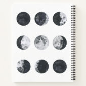 Moon Phases Notebook, Night Sky Journal Notitieboek (Achterkant)