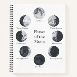 Moon Phases Notebook, Night Sky Journal Notitieboek