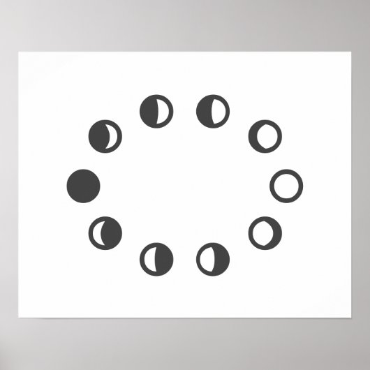 Moon Phases-ontwerp voor Poster (Voorkant)