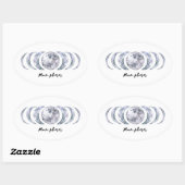Moon Phases Ovale Sticker (Vel)