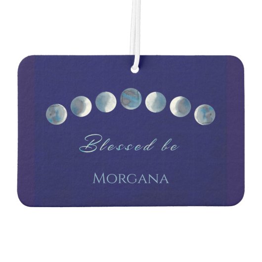 Moon Phases Personalized Luchtverfrisser (Achterkant)