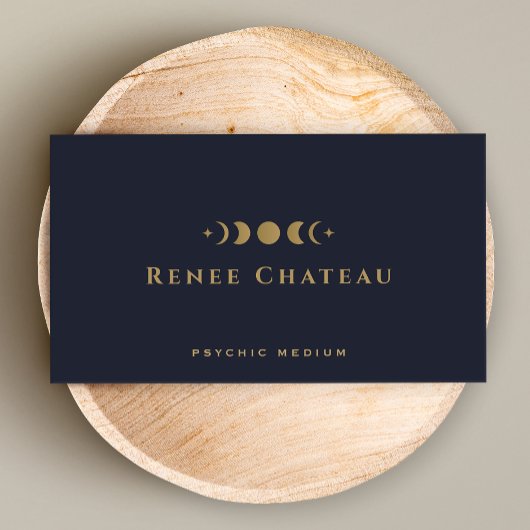 Moon Phases Psychic Medium Visitekaartje