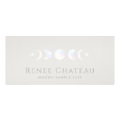 Moon Phases Spa Salon Cadeaucertificaat Reclamekaart (Voorkant)