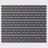Moon Phases Stars achtergrond Cadeaupapier (Vlak)