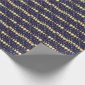 Moon Phases Stars achtergrond Cadeaupapier (Hoek)