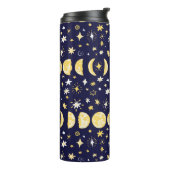 Moon Phases Stars achtergrond Thermosbeker (Gedraaid links)