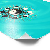 Moon Phases, Sun & Yin Yang - Polarity & Duality Foto Afdruk (Hoek)