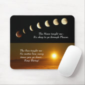 Moon Phases Sunrise Inspirerend Quote Muismat (Met muis)