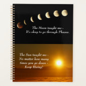 Moon Phases Sunrise Inspirerend Quote Organizer (Voorkant)