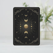 Moon Phases Tarot Card Reading Cadeaubon (Staand voorkant)