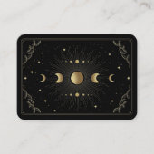 Moon Phases Tarot Reader Astrologer Visitekaartje (Voorkant)