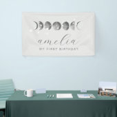Moon Phases White Stars Spandoek (Beurs)