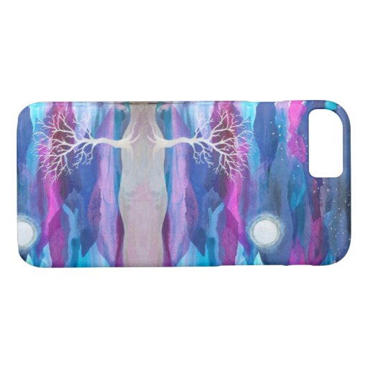 Moon Phone Case van Leslie Clair Bures (Achterkant (Horizontaal))