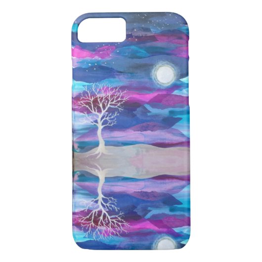 Moon Phone Case van Leslie Clair Bures (Achterkant)