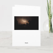 Moon Photo Blank Kaart (Achterkant)