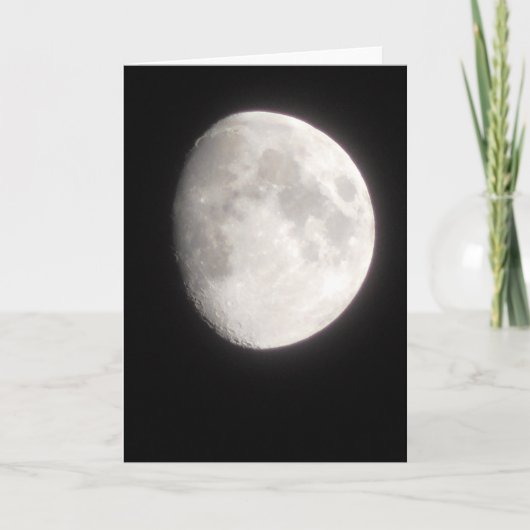 Moon Photo Blank Kaart (Voorkant)