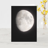 Moon Photo Blank Kaart (Gele Bloem)