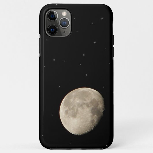 Moon Photo Starry Black Night Sky Space Case-Mate iPhone Case (Achterkant)
