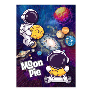 Moon Pie Kracht in jou Astronaut Wandkunst Poster