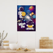 Moon Pie Strength in you Astronaut Wall art Poster (Keuken)