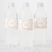  Moon Pink Gold Twinkle Star Baby Girl Favor Waterfles Etiket (Flessen)