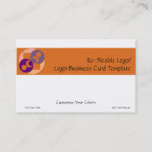 Moon Planet Logo Visitekaartje (Voorkant)