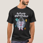Moon Planets Buitenspace Science Universe Future A T-shirt (Voorkant)