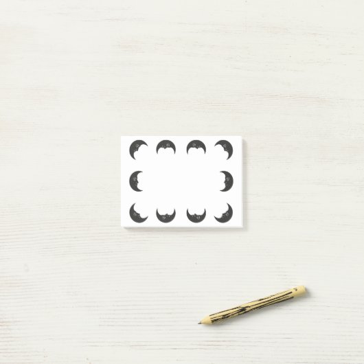 Moon Post-it® Notes (Op bureau)