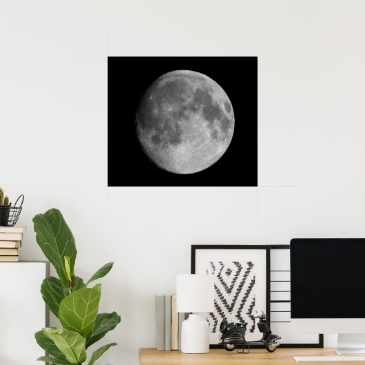 Moon Poster (Thuiskantoor)