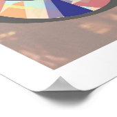 Moon poster in grijs (Hoek)