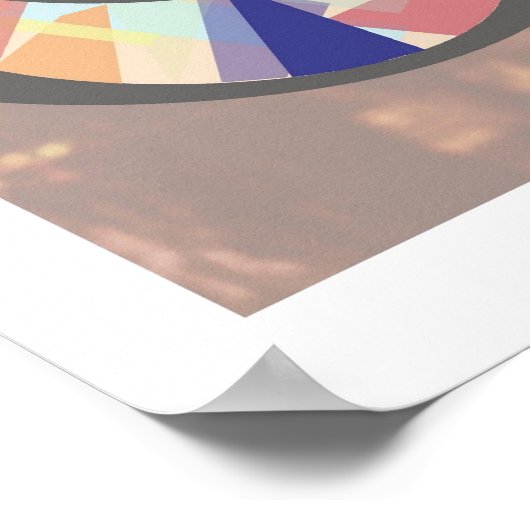 Moon poster in grijs (Hoek)