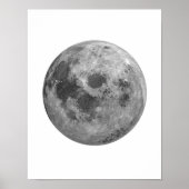 Moon Poster, Muur Decor, Full Moon Poster (Voorkant)