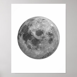Moon Poster, Muur Decor, Full Moon Poster