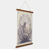 Moon Priestess Goddess Hangend Wandkleed (Gebogen)