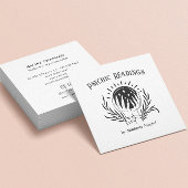 MOON PSYCHIC MEDIUM CRYSTAL BALL FORTUNE TELLER VIERKANTE VISITEKAARTJE